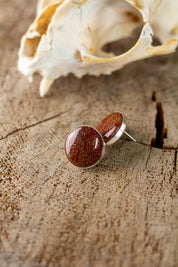 Statement Confluence Earrings with Your Stone | Silver