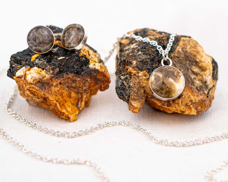 Multicolor Granite → Earring & Necklace Set