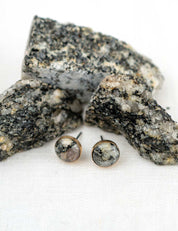 Petite Confluence Earrings with Your Stone | Gold