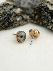 Petite Confluence Earrings with Your Stone | Gold