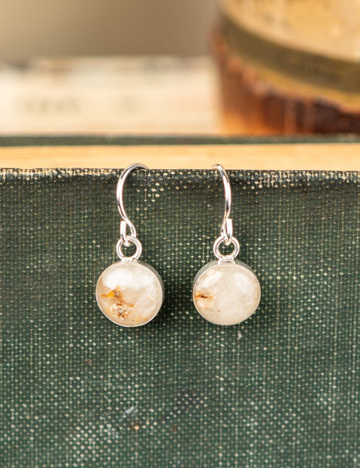 Petite Astral Earrings with Your Stone | Silver