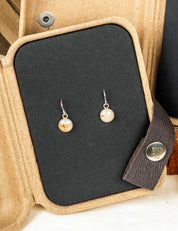 Petite Astral Earrings with Your Stone | Silver