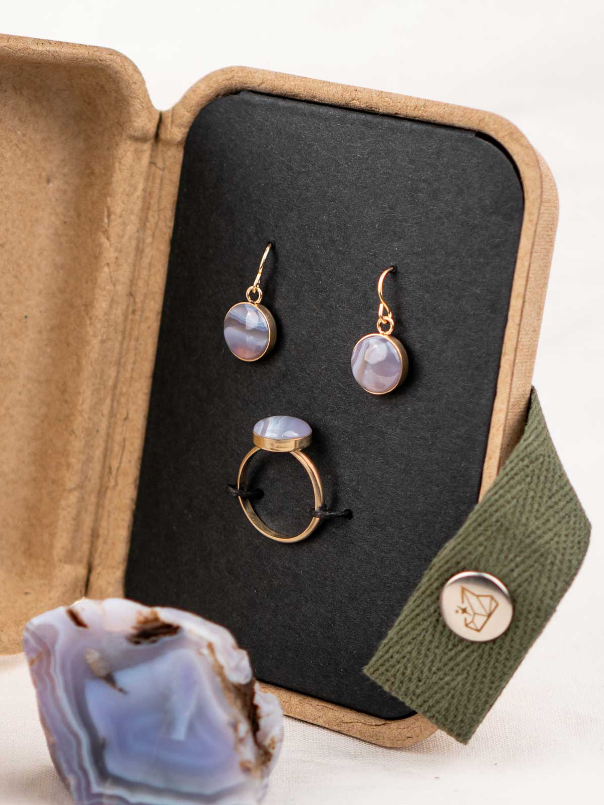 Dainty Astral Earrings with Your Stone | Gold