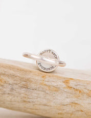 Dainty Meridian Ring with Your Stone | Silver