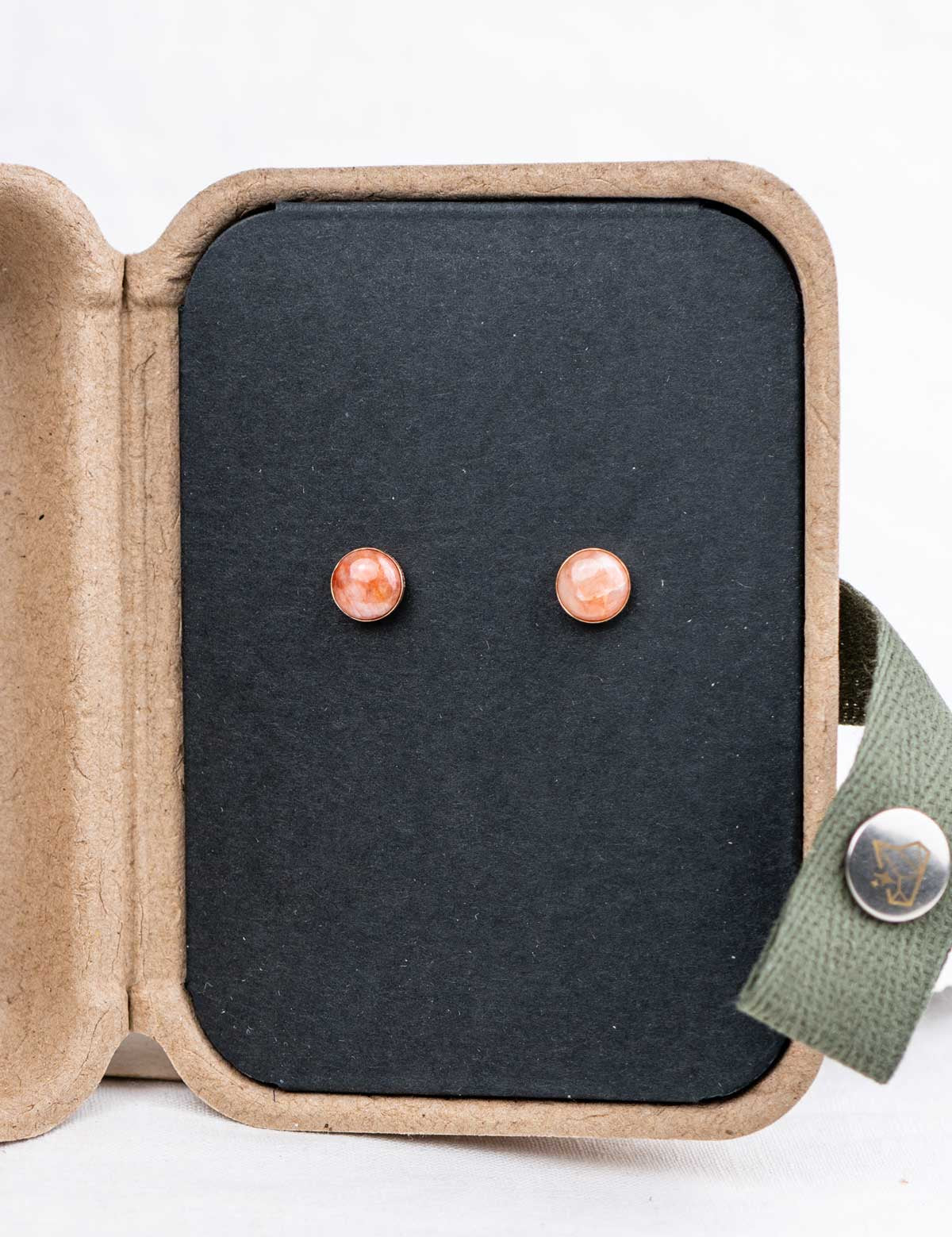 Petite Confluence Earrings with Your Stone | Gold