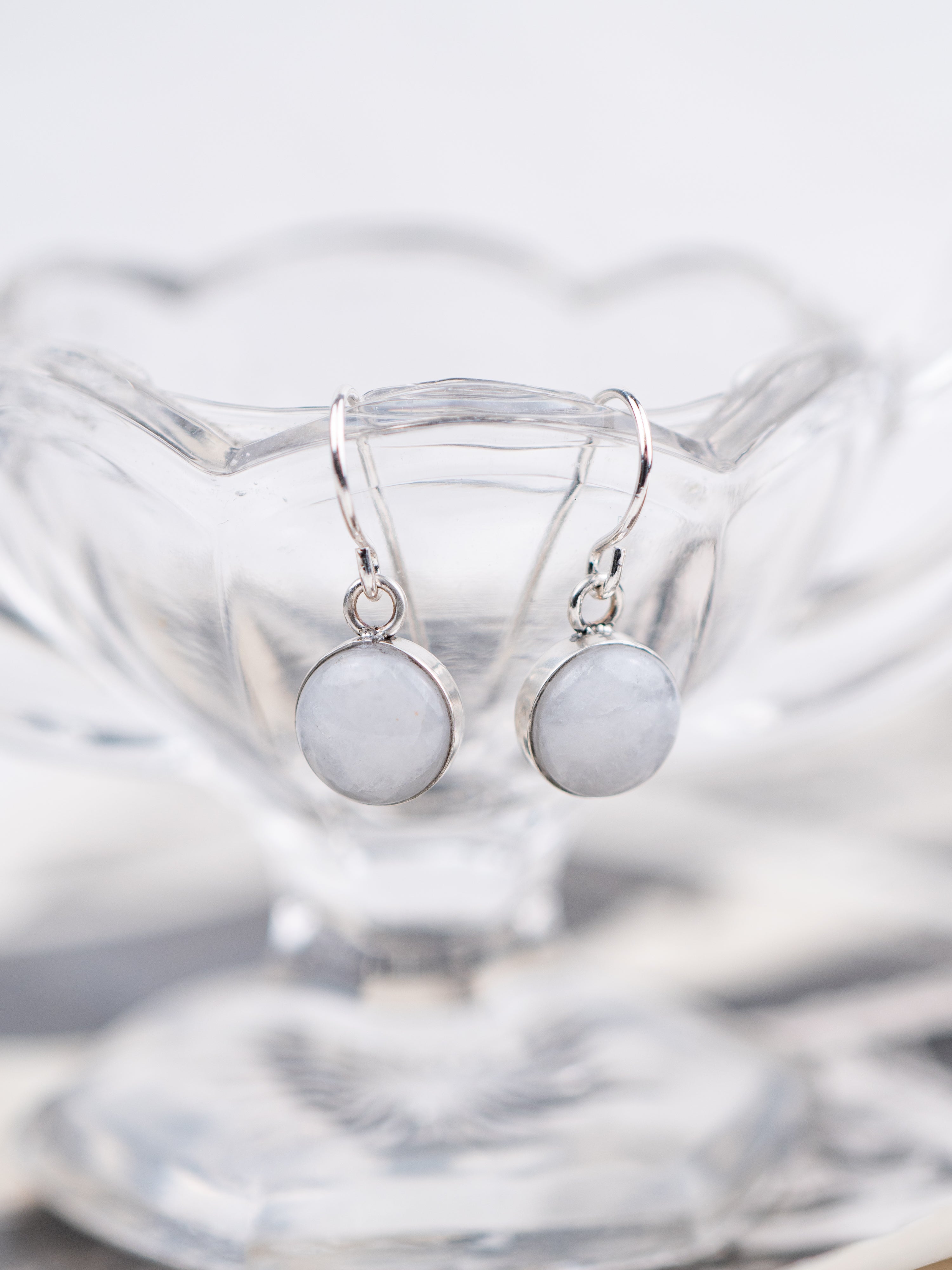 Petite Astral Earrings with Your Stone | Silver