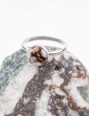 Mini Meridian Ring with Your Stone | Silver