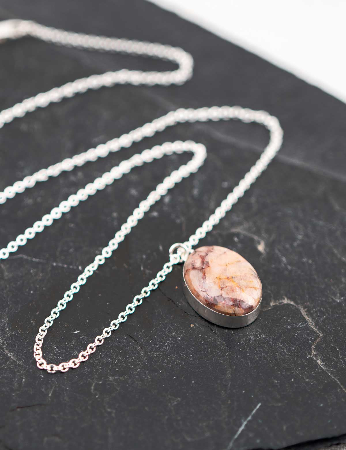 Petite Lodestar Necklace with Your Stone | Silver