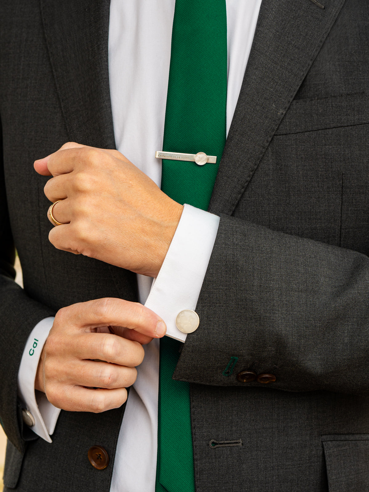 Custom Cufflinks with Your Stone Custom Cufflinks with Your Stone