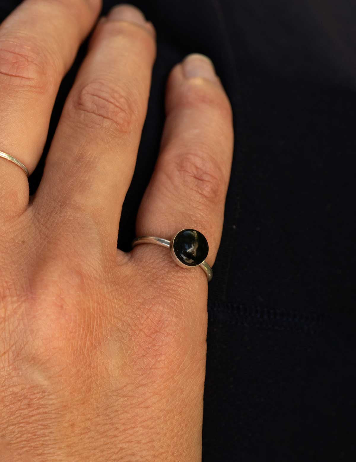 Mini Meridian Ring with Your Stone | Silver