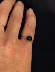 Mini Meridian Ring with Your Stone | Silver