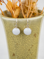 Yule Marble Dainty Astral Earrings | Silver