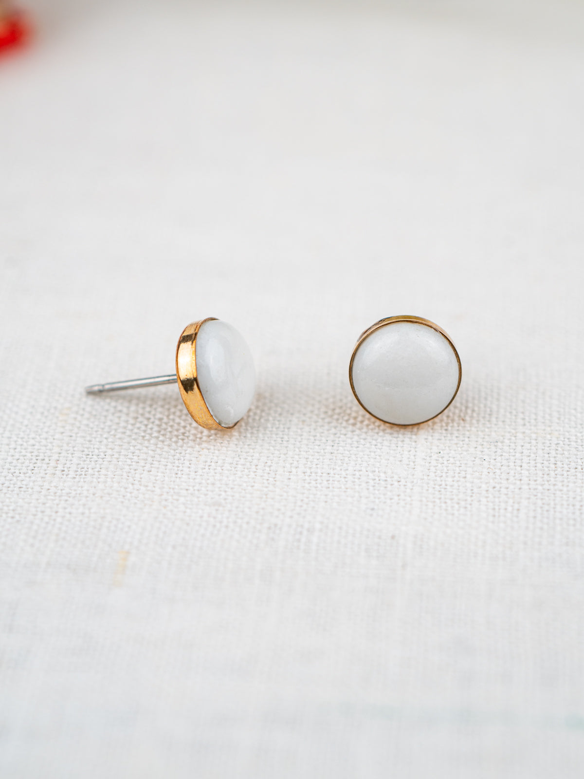Yule Marble Mini Confluence Earrings | Gold