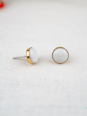 Yule Marble Mini Confluence Earrings | Gold