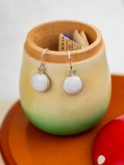 Yule Marble Dainty Astral Earrings | Silver