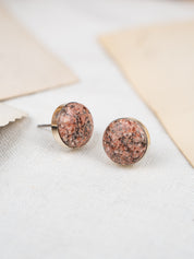 Red Rocks Sandstone Dainty Confluence Earrings | Silver