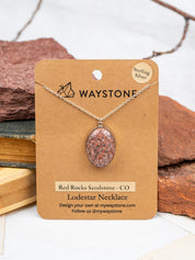 Red Rocks Sandstone Classic Lodestar Necklace | Silver