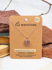 Red Rocks Sandstone Petite Lodestar Necklace | Silver