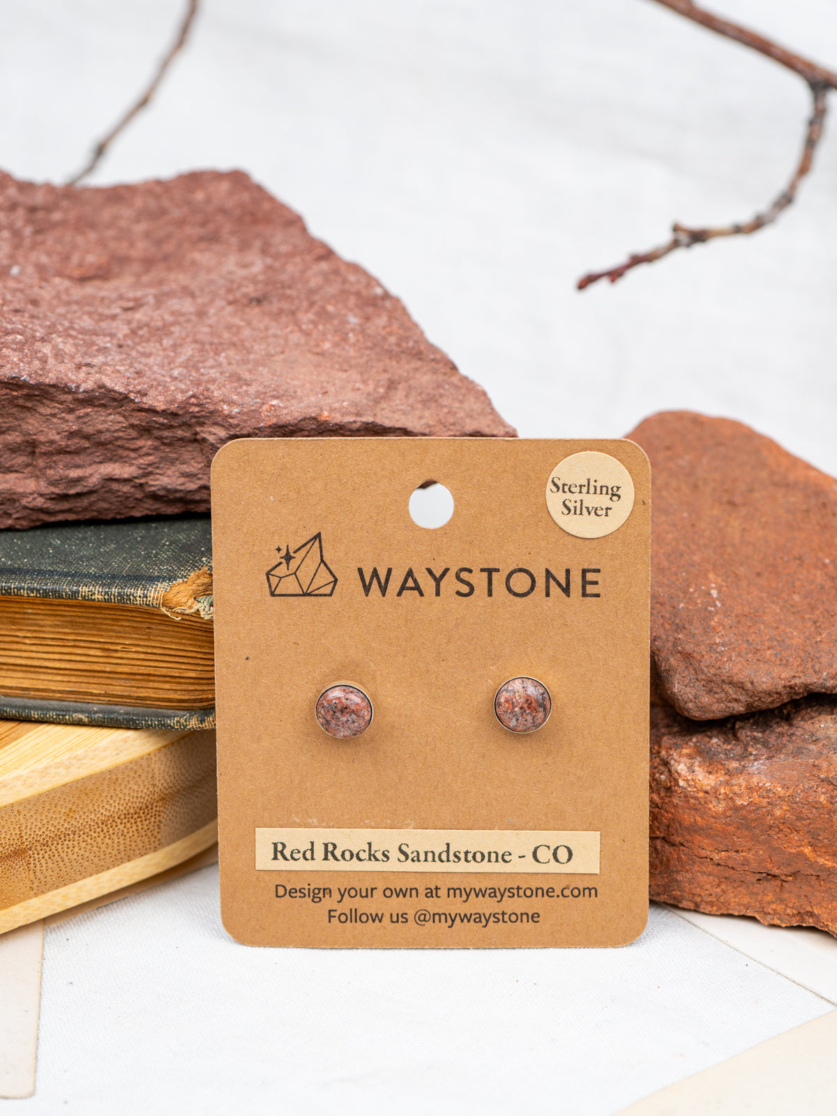 Red Rocks Sandstone Mini Confluence Earrings | Silver