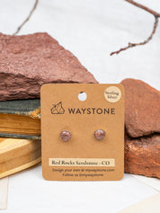 Red Rocks Sandstone Mini Confluence Earrings | Silver