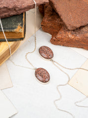 Red Rocks Sandstone Classic Lodestar Necklace | Silver