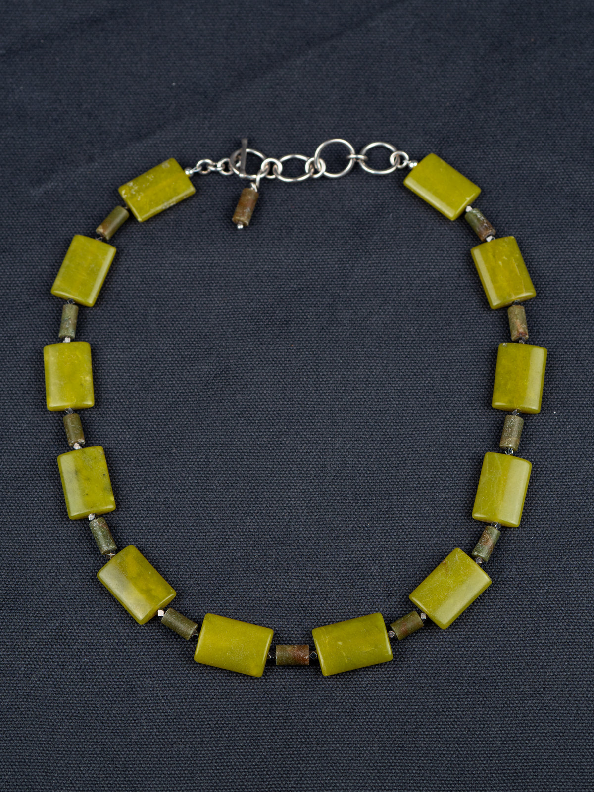 Apple Chrysoprase with Toggle Clasp