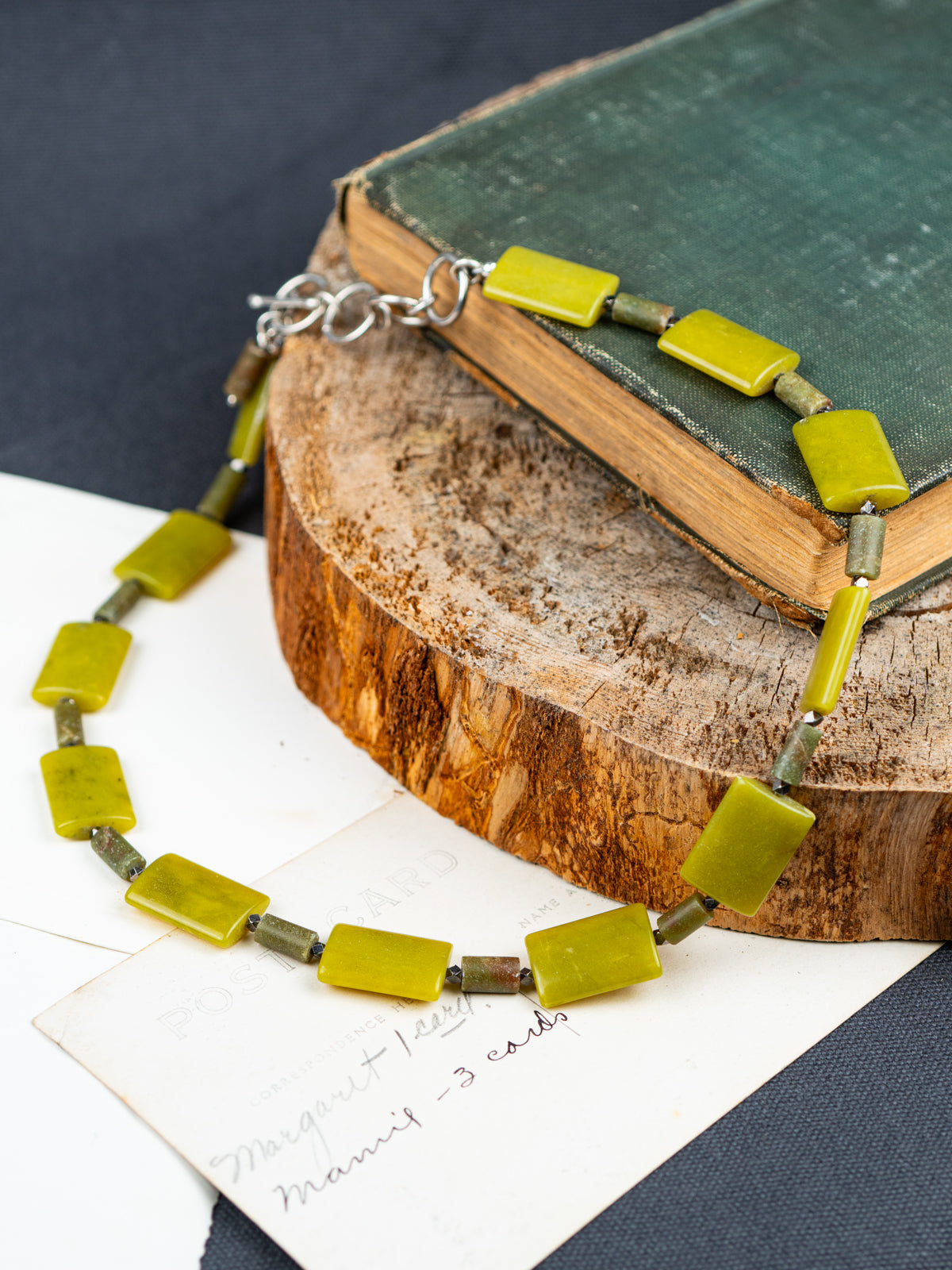 Apple Chrysoprase with Toggle Clasp