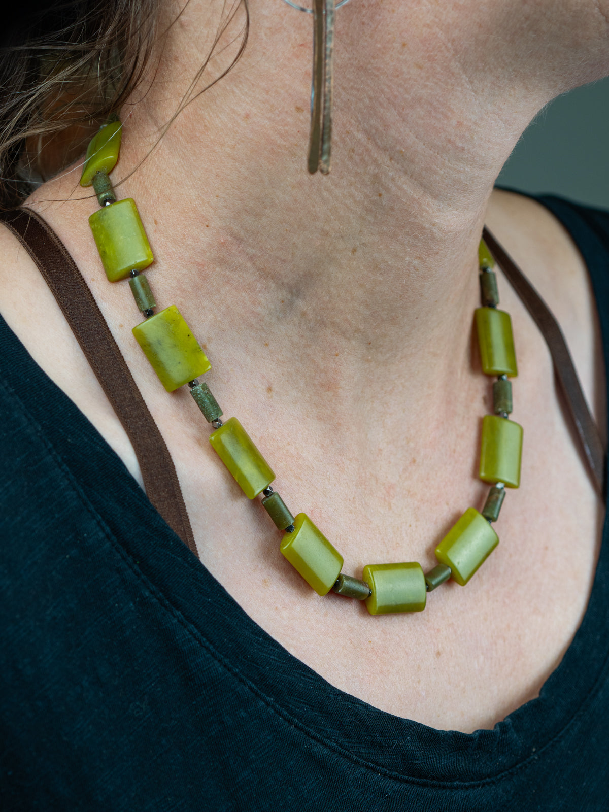 Apple Chrysoprase with Toggle Clasp