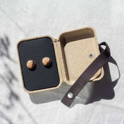 Custom cufflinks in sustainable kraft gift box