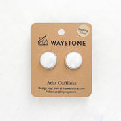 Atlas Cufflinks with 16mm Yule Marble picked up at Marble, Colorado