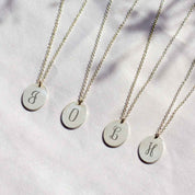 Monogram Voyager Charm Necklace | Silver