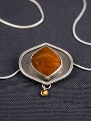 Bruneau Jasper with Citrine Drop Necklace