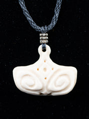 Waxed Cord with Carved Bone