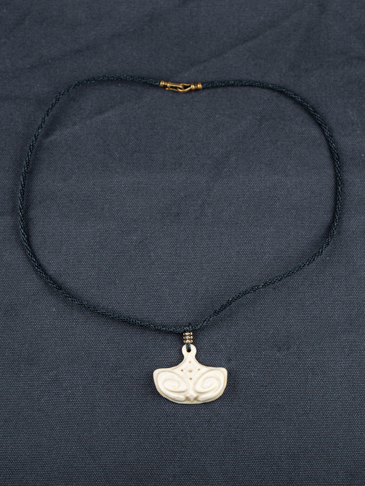 Waxed Cord with Carved Bone