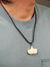Waxed Cord with Carved Bone