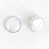 Small Confluence Stud Earrings with 16mm Yule Marble picked up at Marble, Colorado