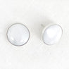 Small Confluence Stud Earrings with 16mm Yule Marble picked up at Marble, Colorado