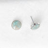 Medium Confluence Stud Earrings with 10mm amazonite picked up in Colorado