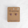 Medium Confluence Stud Earrings with 8mm sandstone picked up at Red Rocks, Colorado