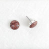 Medium Confluence Stud Earrings with 8mm sandstone picked up at Red Rocks, Colorado