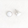 Medium Confluence Stud Earrings with 10mm yule marble picked up at Marble, Colorado