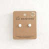 Small Confluence Stud Earrings with 8mm Yule Marble picked up at Marble, Colorado