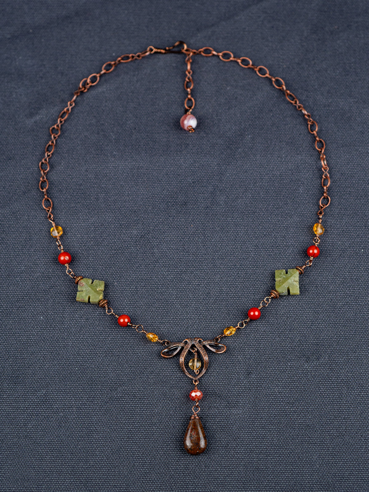 Dinosaur Drop Necklace