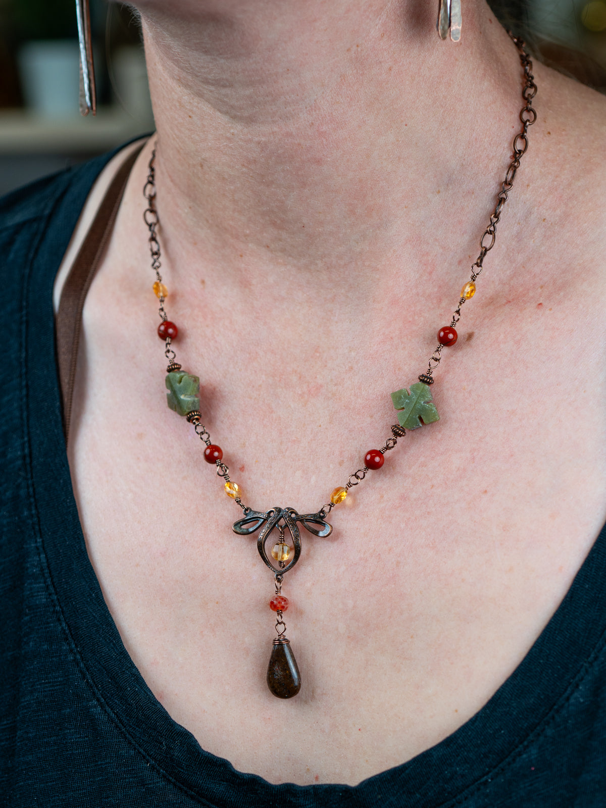 Dinosaur Drop Necklace