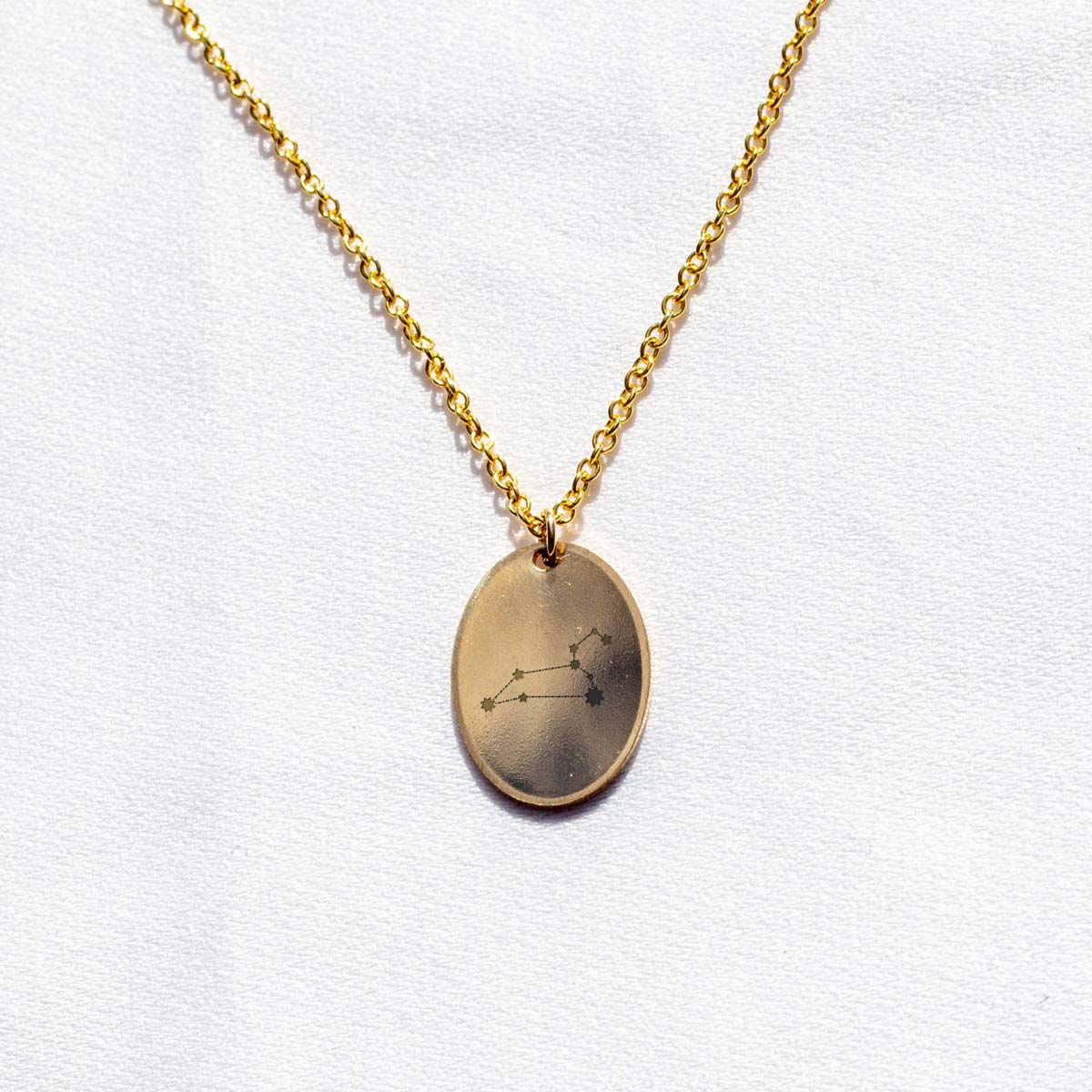 Zodiac Constellation Voyager Charm Necklace | Gold