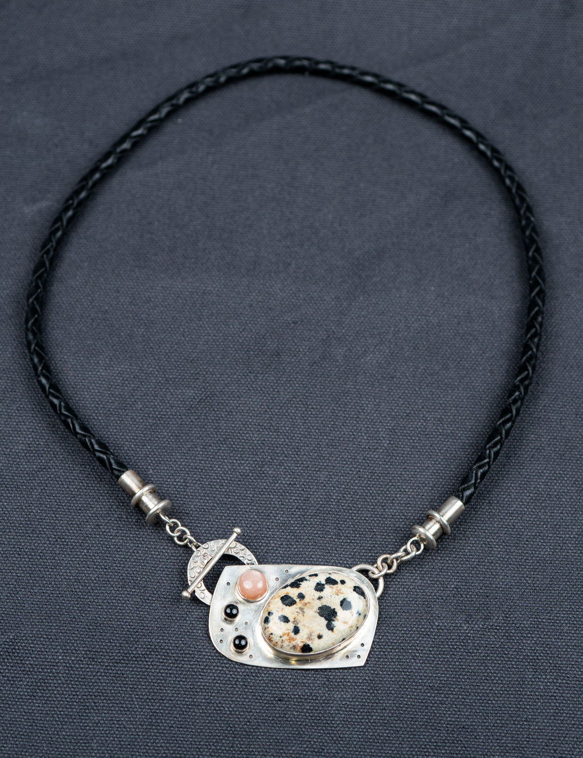 Hand-Forged_Necklace_Dalamatian_Jasper_with_Leather_Cord__Web_1.jpg
