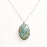 Medium Lodestar Necklace with 25mm x 18mm amazonite picked up in Colorado