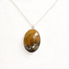 Medium Lodestar Necklace with 25mm x 18mm Tan Petrified Wood from Colorado