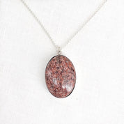 Medium Lodestar Necklace with 25mm x 18mm sandstone picked up at Red Rocks, Colorado
