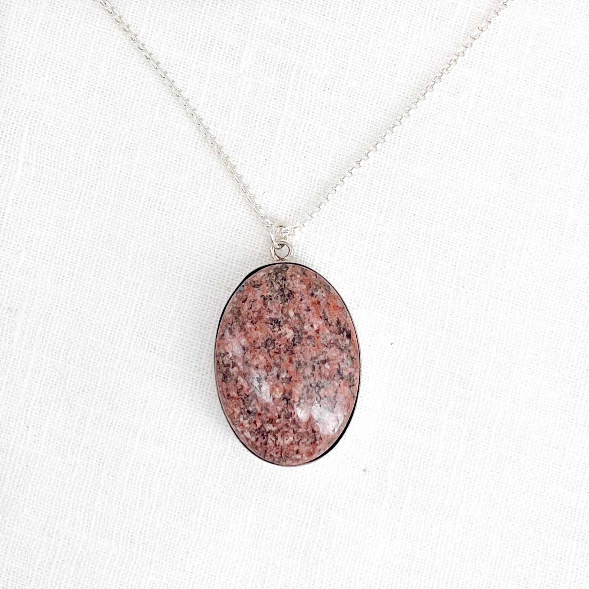 Medium Lodestar Necklace with 25mm x 18mm sandstone picked up at Red Rocks, Colorado